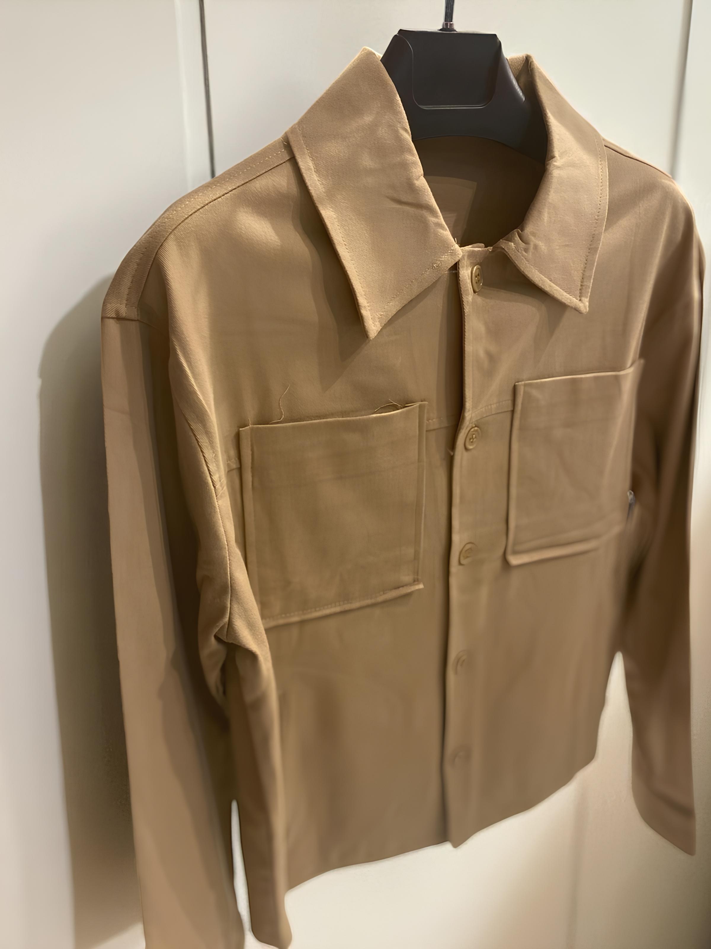 Gabardin Kumaş Ceket-Camel