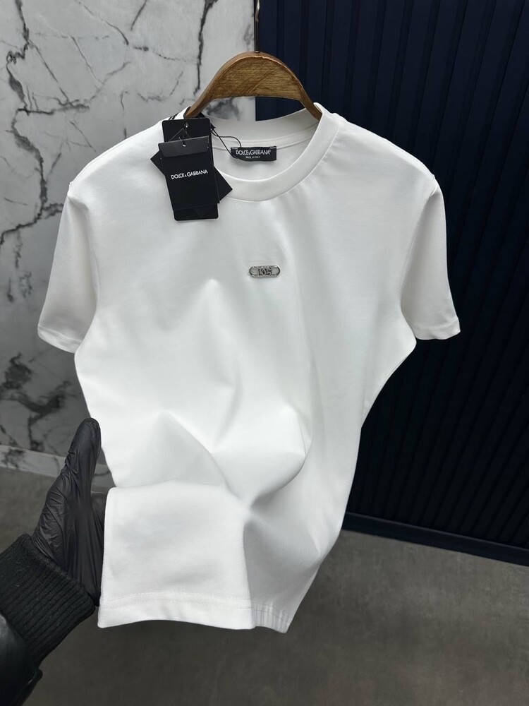 DG Beyaz Unisex Nakışlı Tshirt
