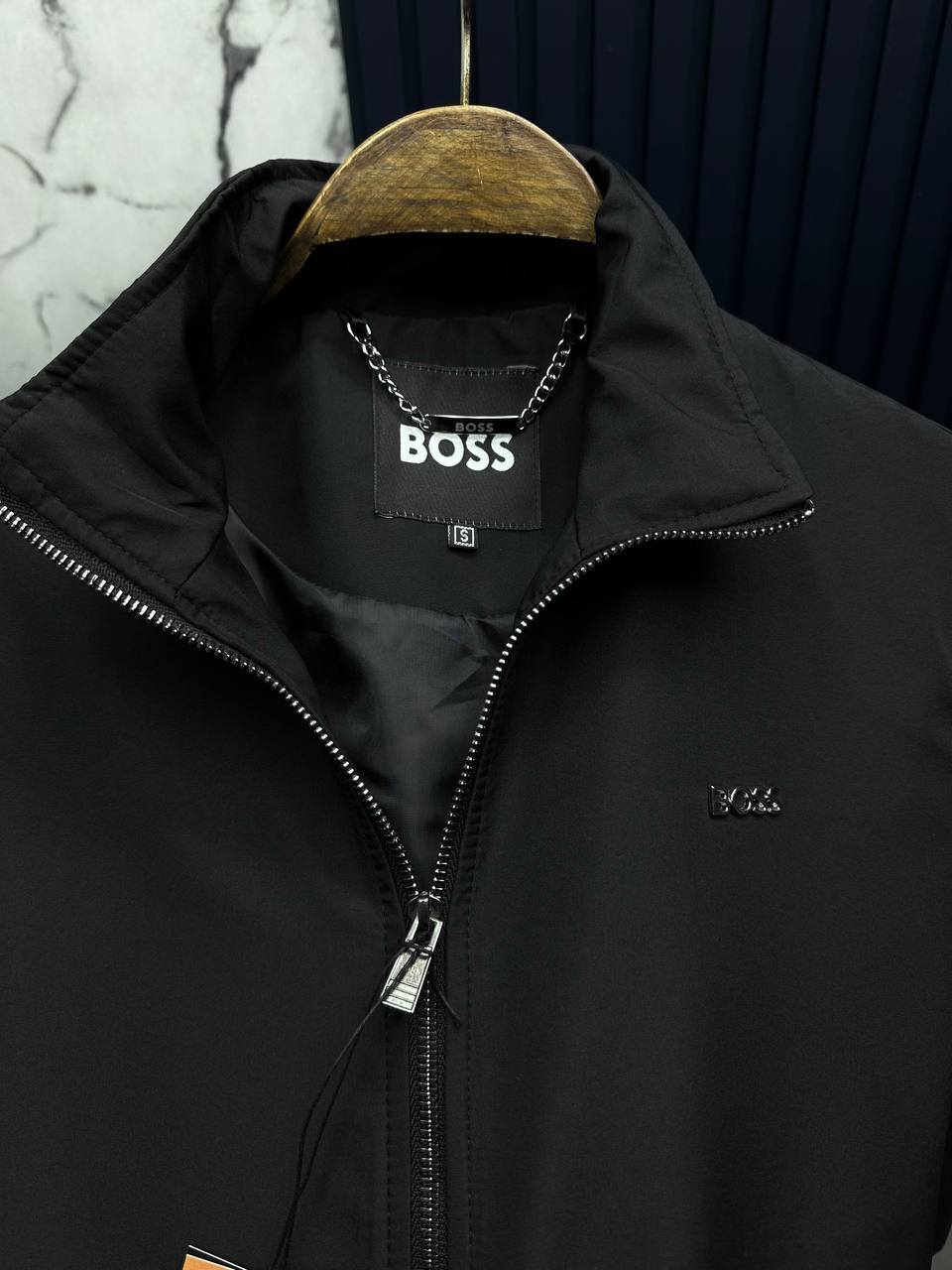BOSS MEVSİMLİK CEKET -SİYAH