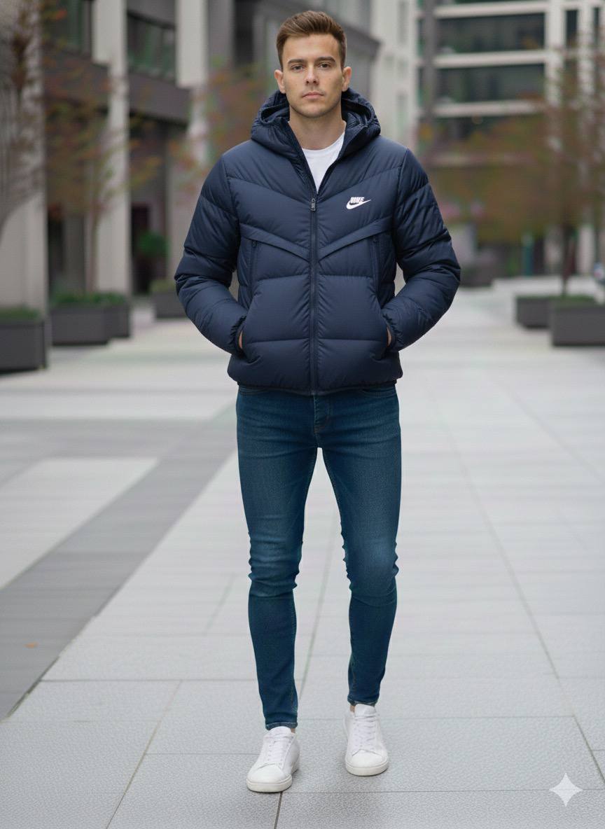 SW 2076 - Nke Şişme Mont -Lacivert