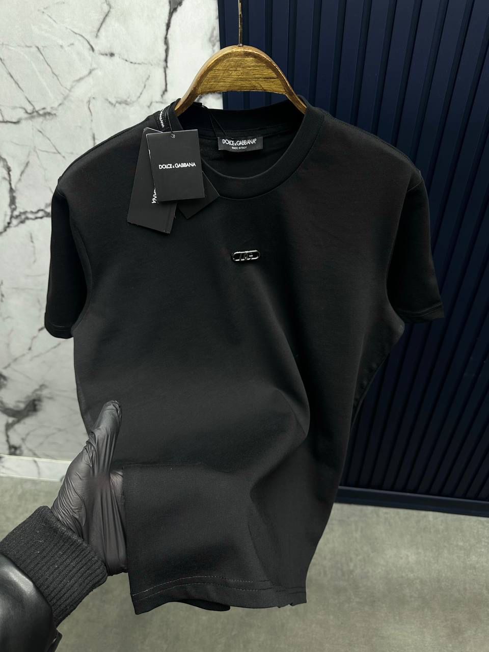 DG Unisex Nakışlı Tshirt Siyah