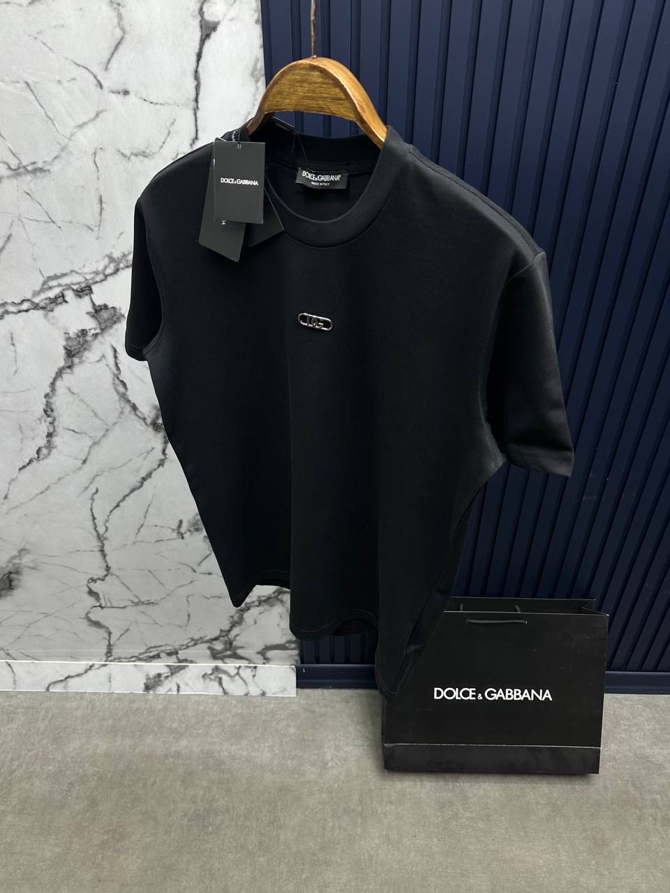 DG Unisex Nakışlı Tshirt Siyah