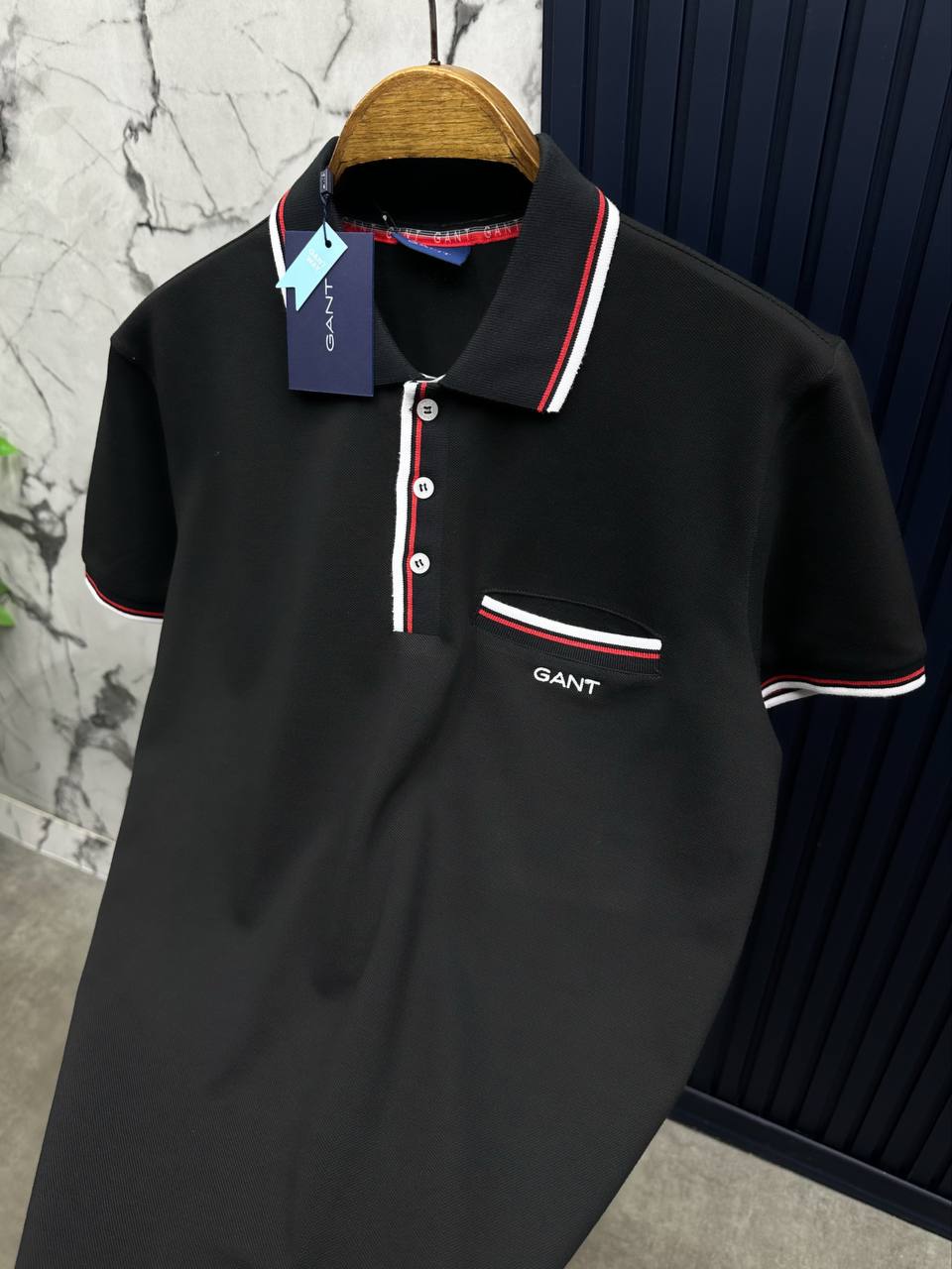 GNT SİYAH POLO YAKA -TSHİRT