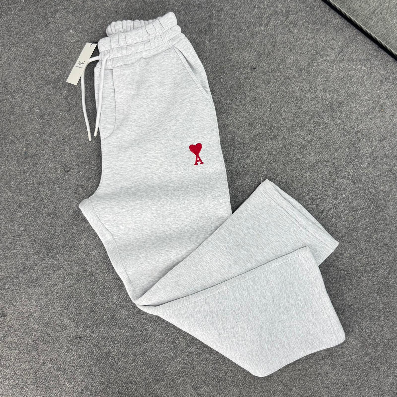 A nakışlı Baggy Eşofman Altı -Gri