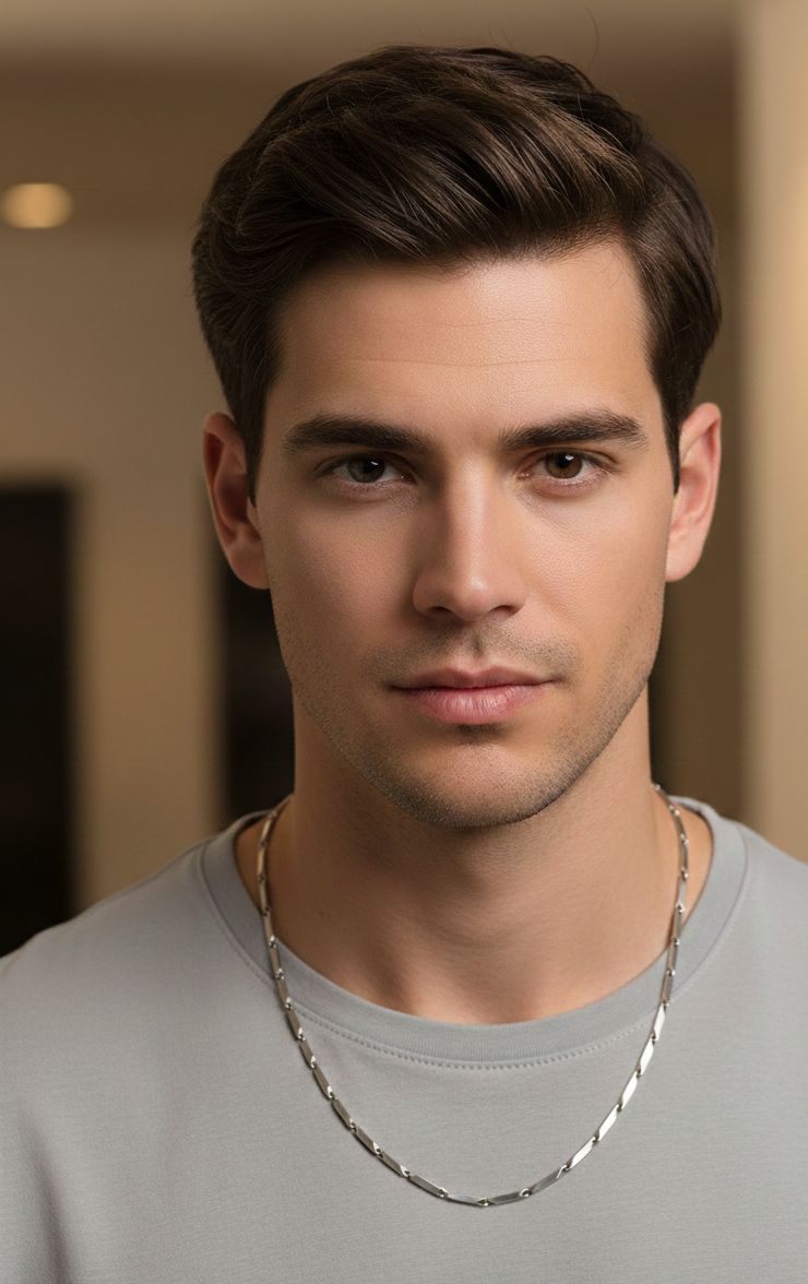 Paslanmaz Çelik Çubuk Model Zincir Kolye