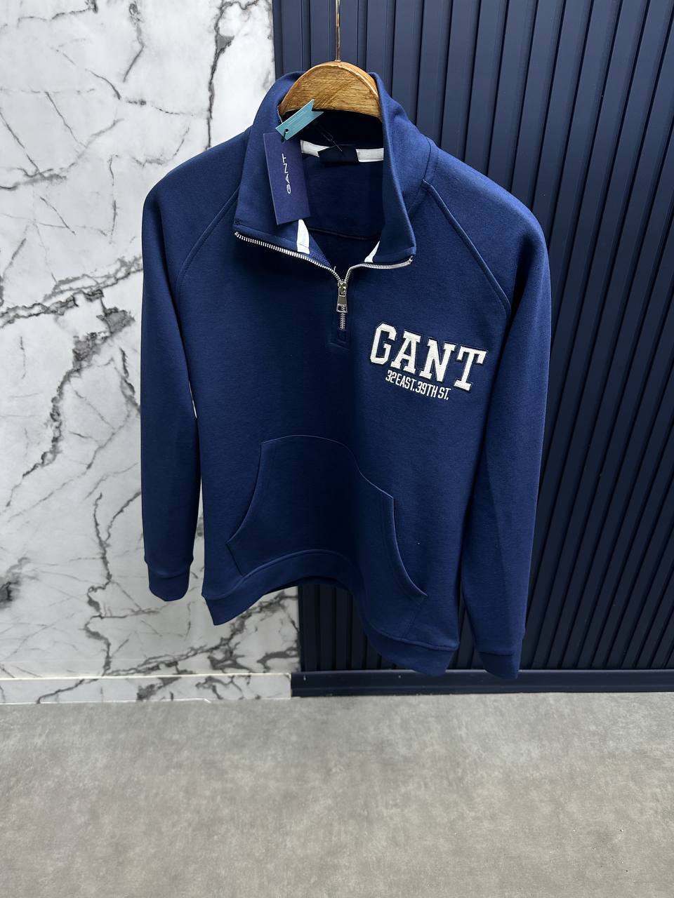 Gnt Fermuarlı Sweatshirt-Lacivert