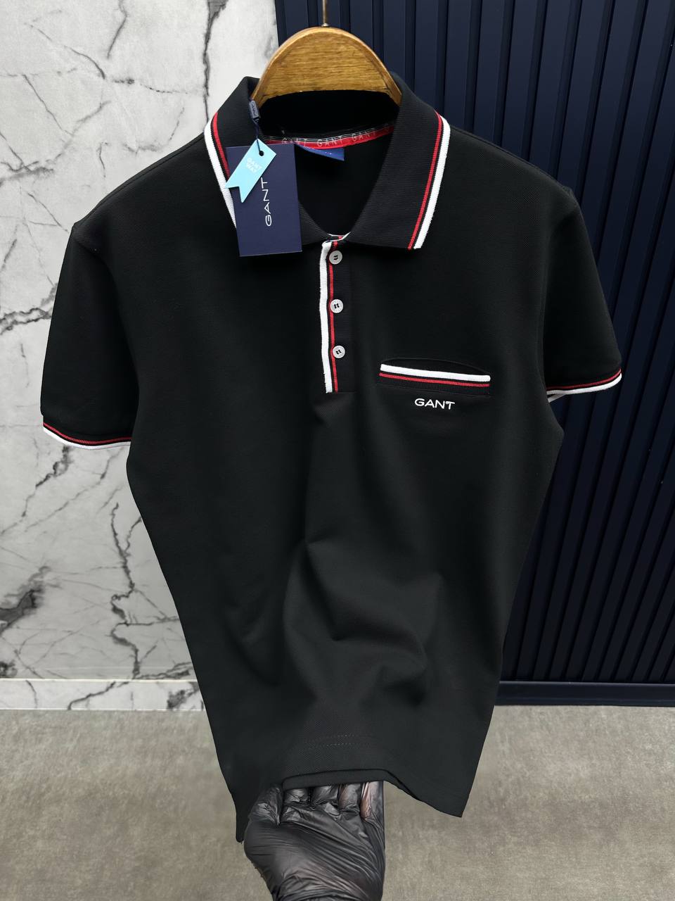 GNT SİYAH POLO YAKA -TSHİRT