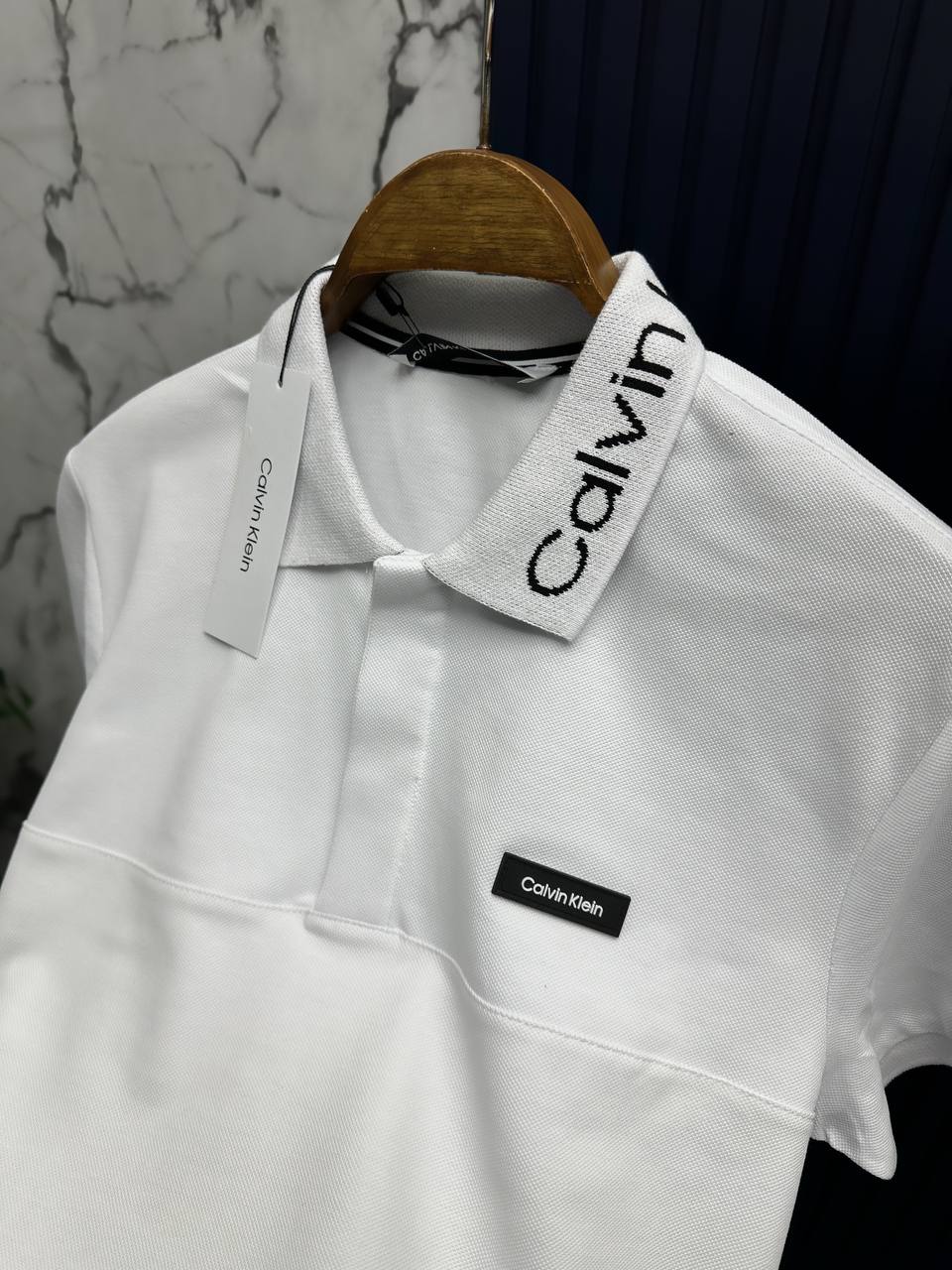 CK POLO YAKA Tshirt -Beyaz