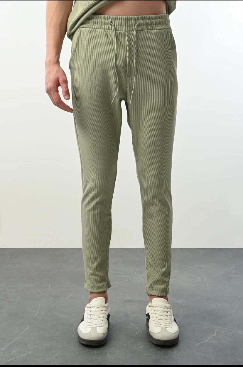 PNT 1067 Fitilli Jogger Alt -Çağla