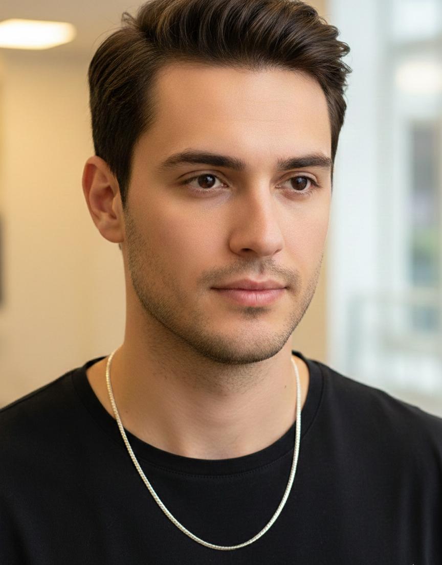 Halat | Burgu Zincir Erkek Kolye