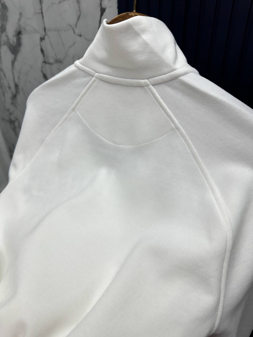 Gnt Fermuarlı Sweatshirt-Beyaz