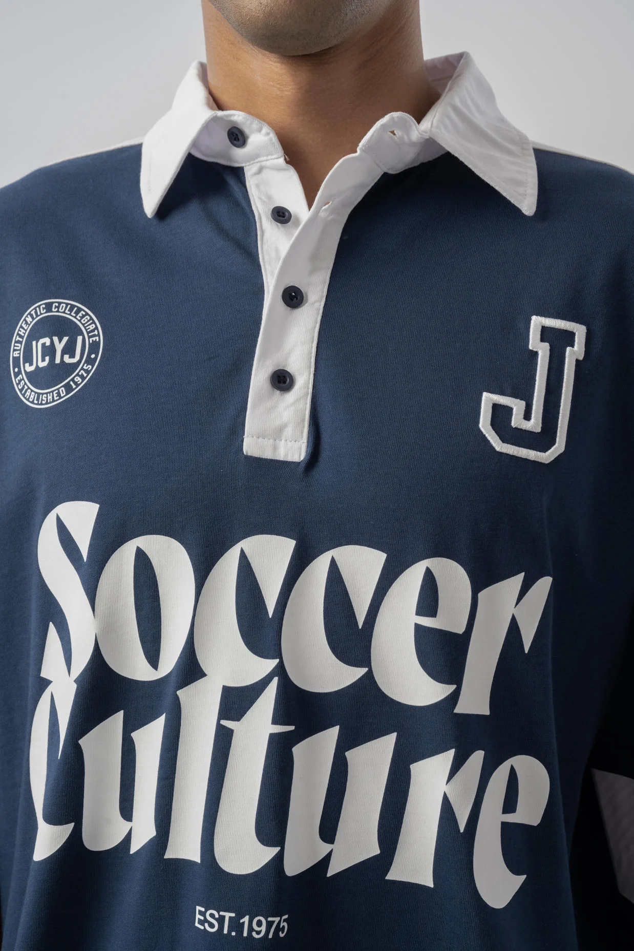 Soccer Culture Polo Yaka T-shirt - Lacivert