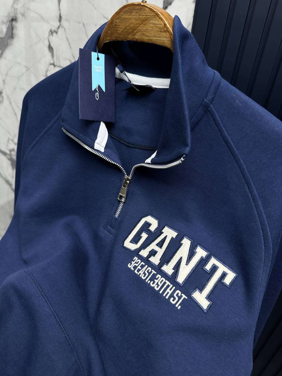 Gnt Fermuarlı Sweatshirt-Lacivert