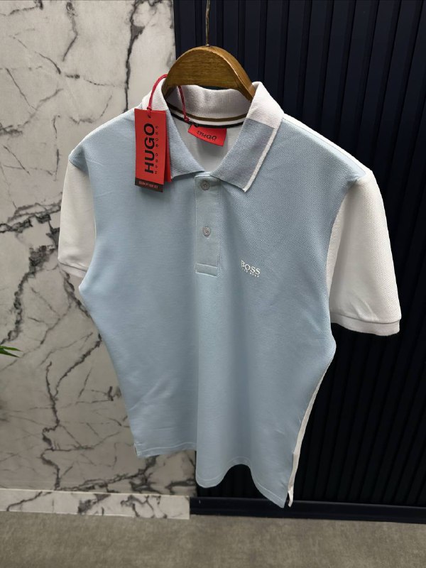 HG MAVİ-BEYAZ  POLO YAKA T-SHİRT