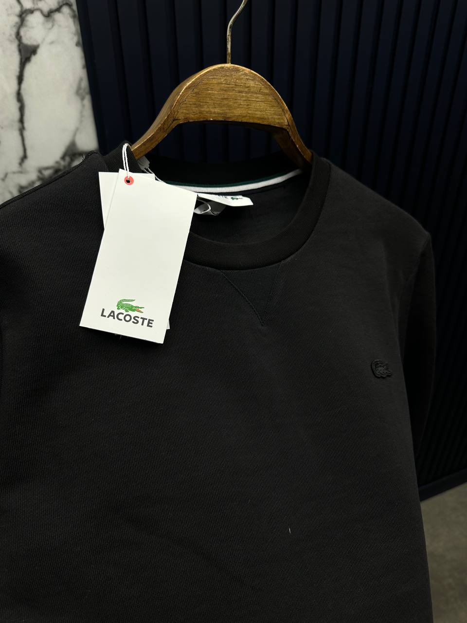 Lcste Bisiklet Yaka Sweatshirt-Siyah