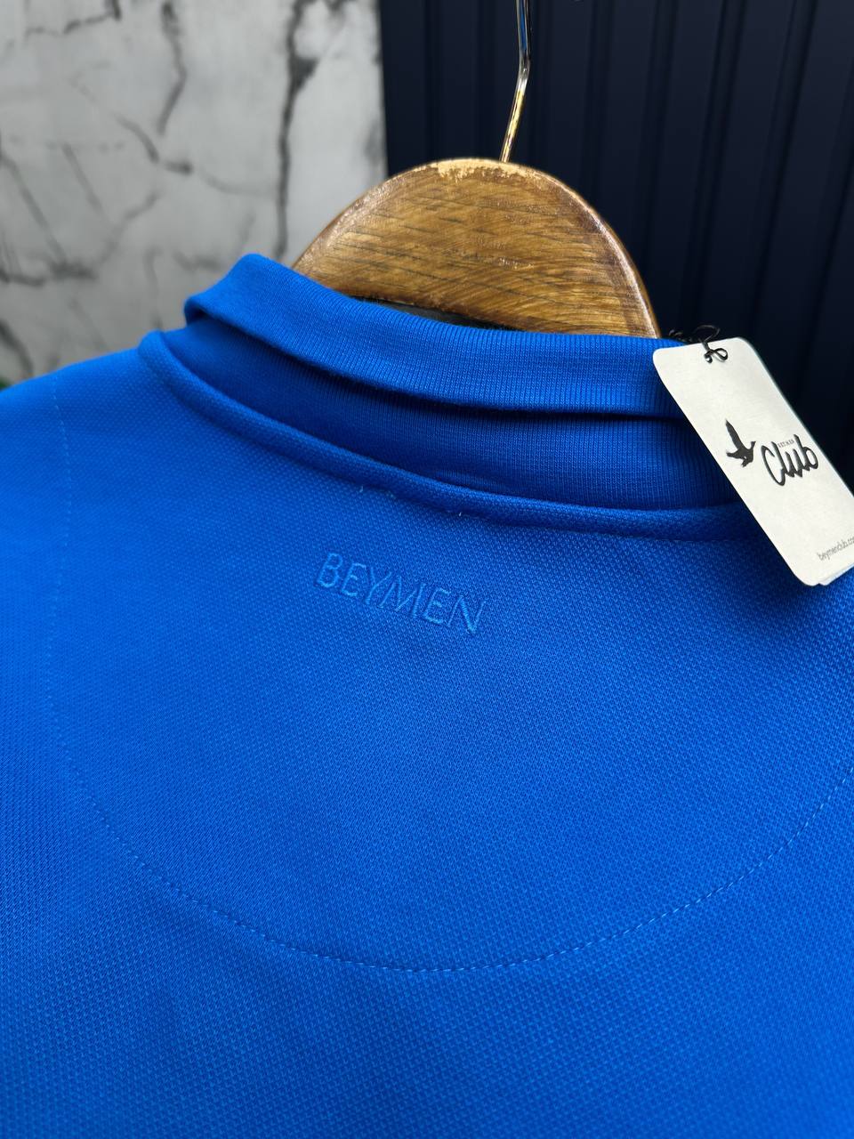 Bymen Yarım Fermuarlı Sweatshirt-Mavi