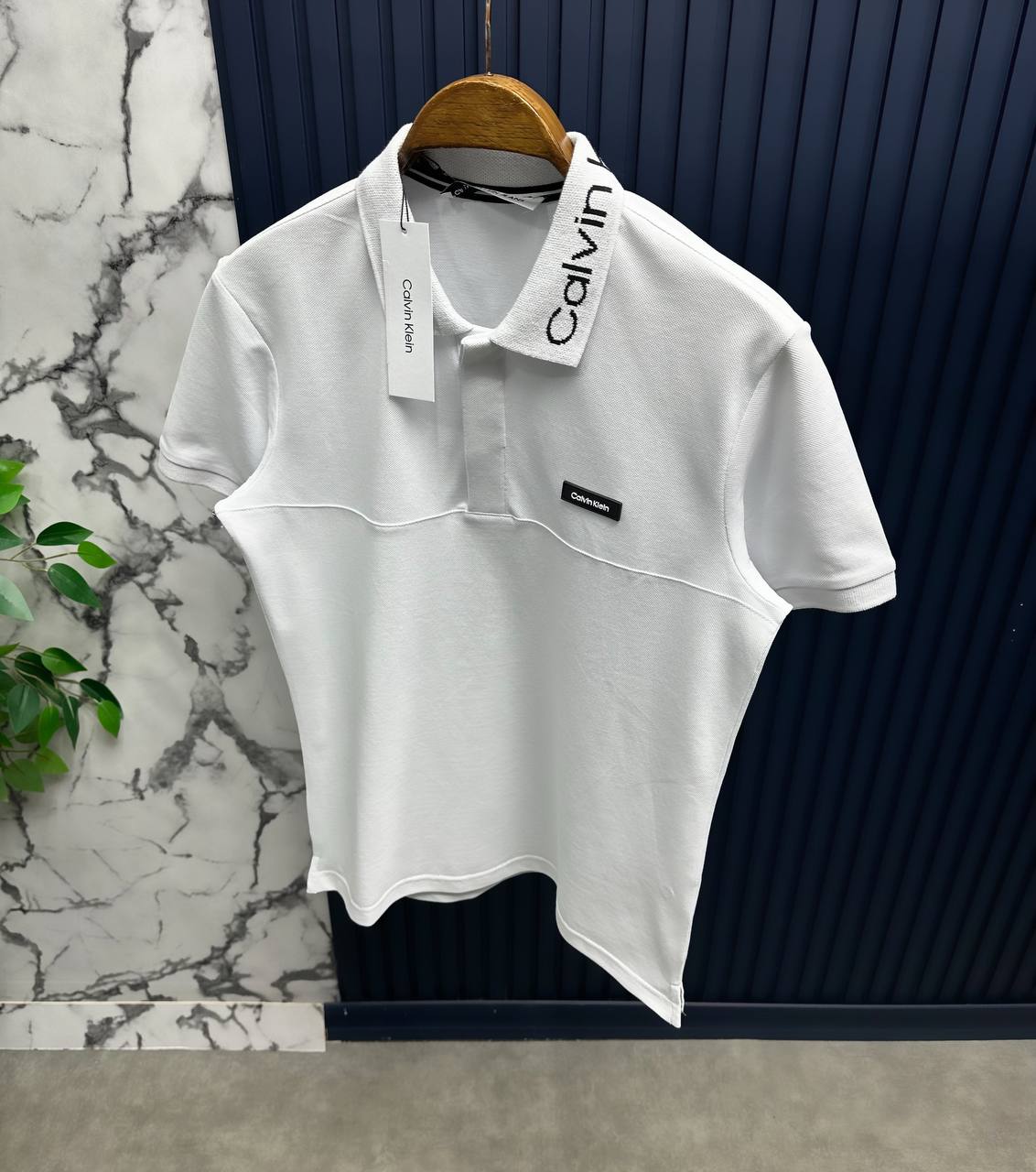 CK POLO YAKA Tshirt -Beyaz