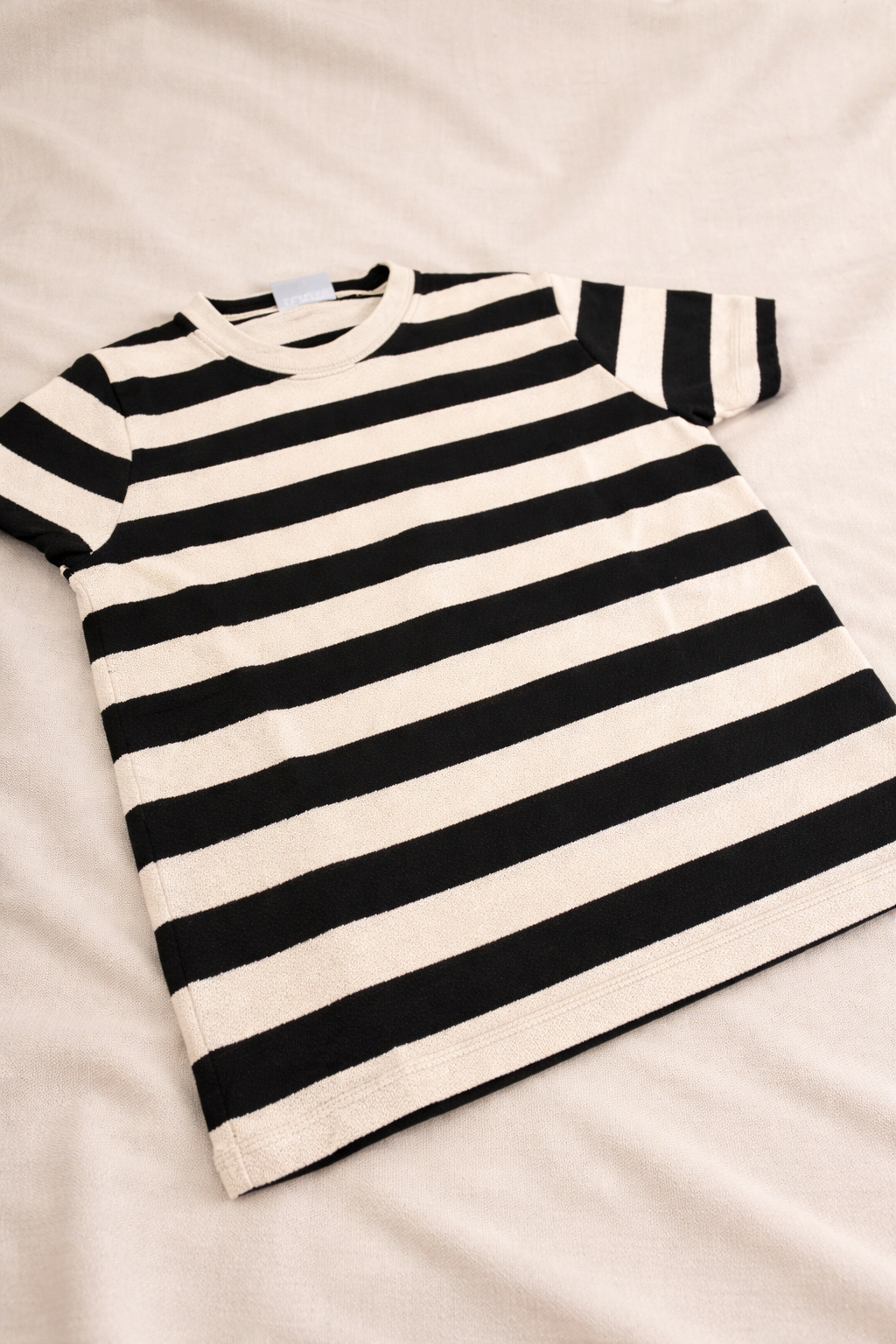 Şeritli Yarım Oversıze T-shirt