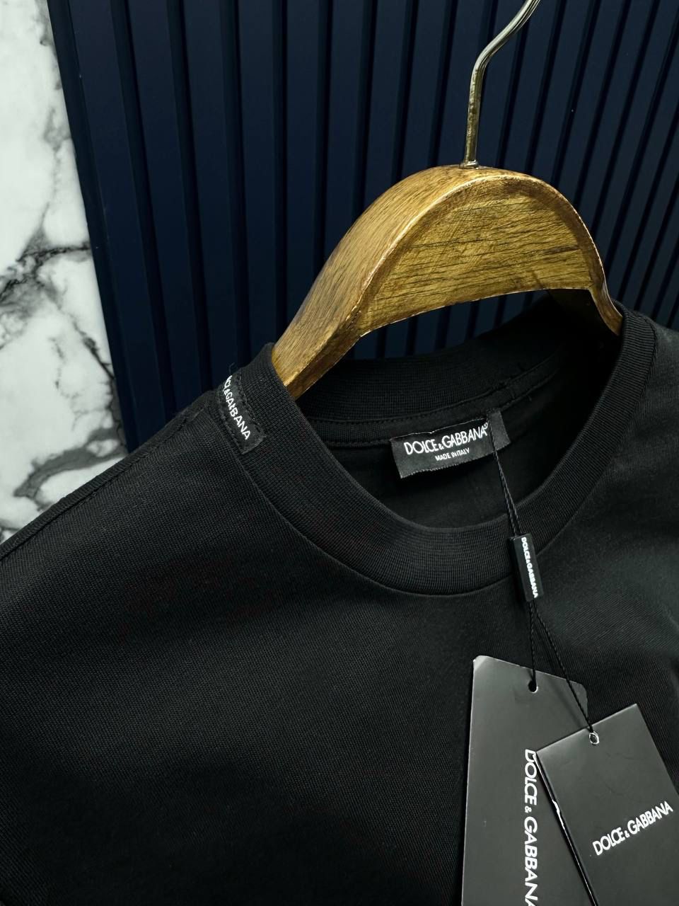 DG Unisex Nakışlı Tshirt Siyah
