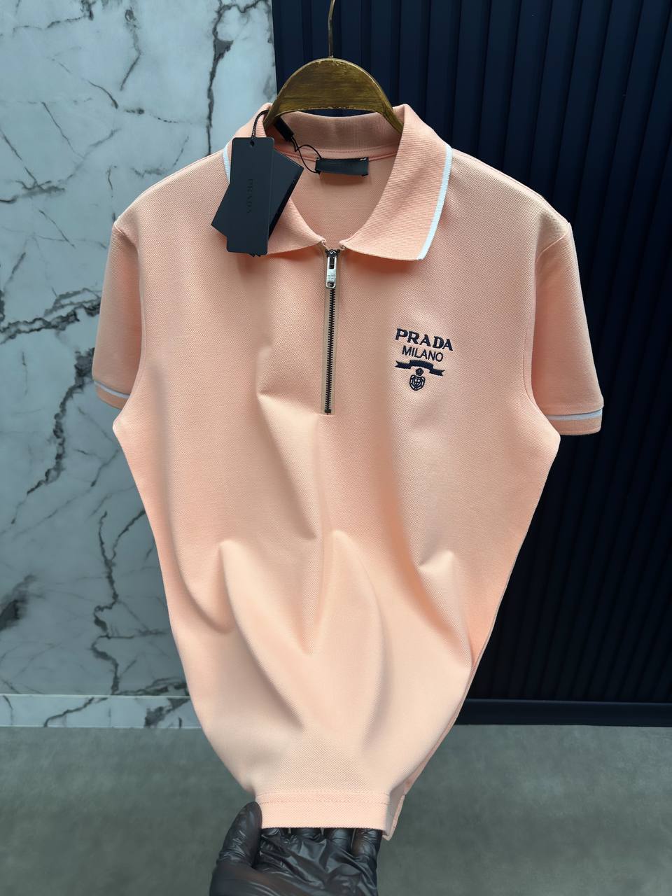 P PUDRA FERMUARLI POLO YAKA-TSHİRT