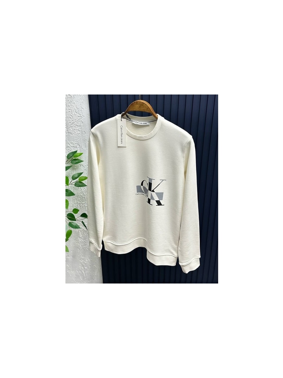 CK SWEATSHİRT-Beyaz