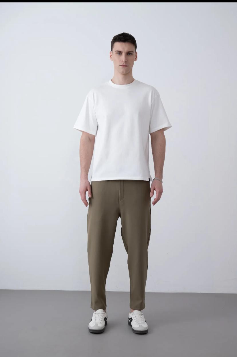 Basic Oversıze Jogger Pantolon-HAKi