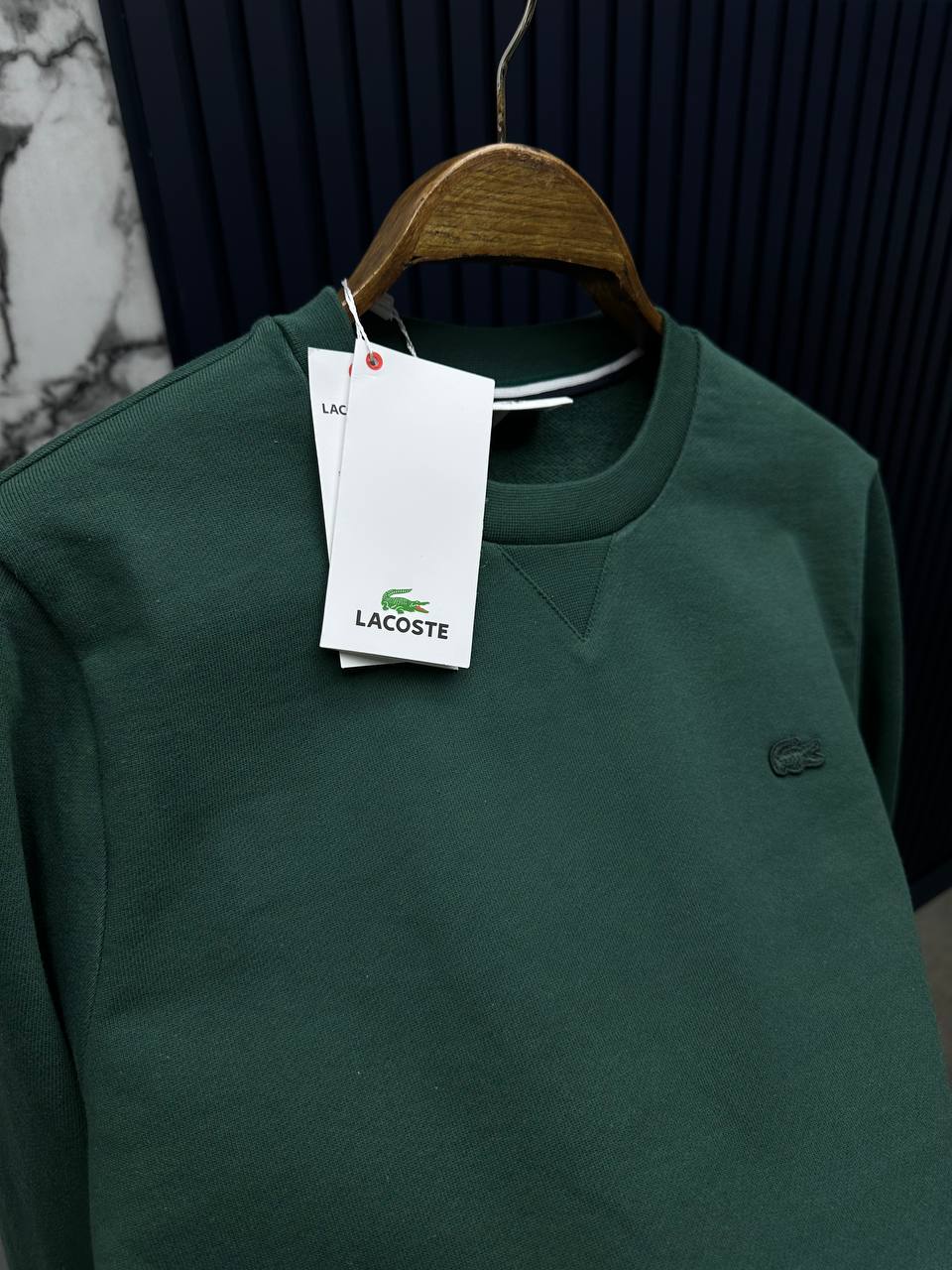 LACOSTE Bisiklet Yaka Sweatshirt-Yeşil