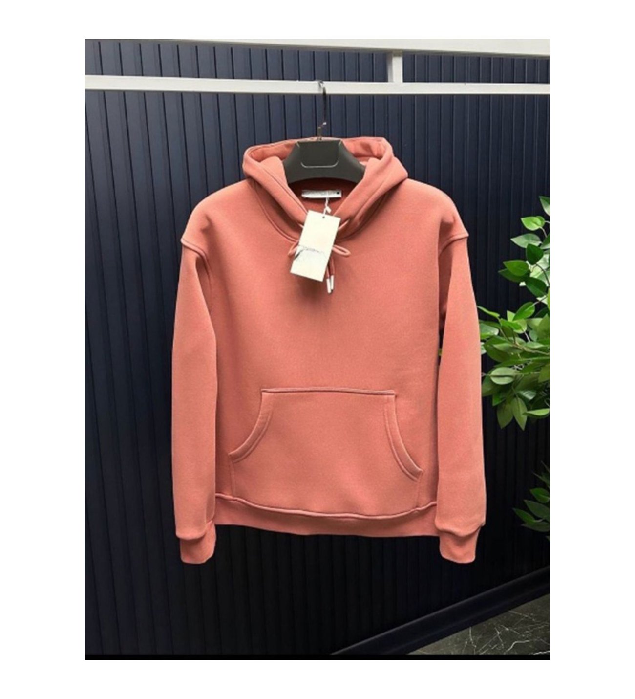 ZRA Unisex Kapüşonlu Sweatshirt -Gül Kurusu