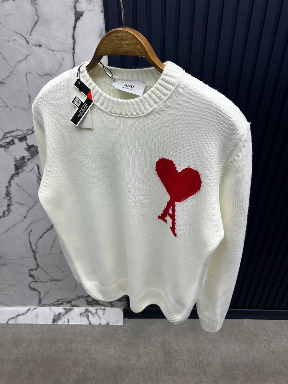 Ami Paris Sweatshirt-Beyaz
