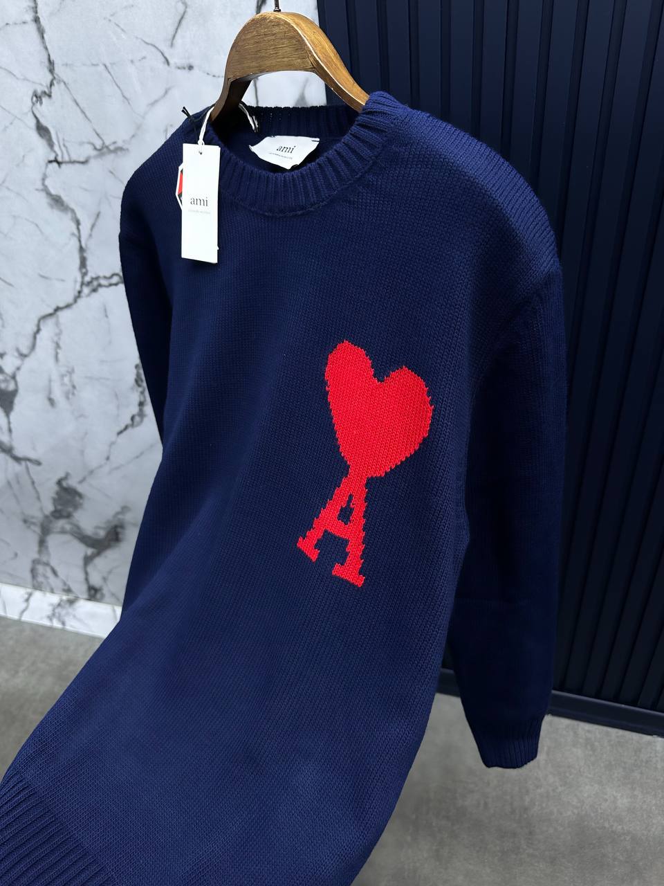 Ami Paris Sweatshirt-Lacivert