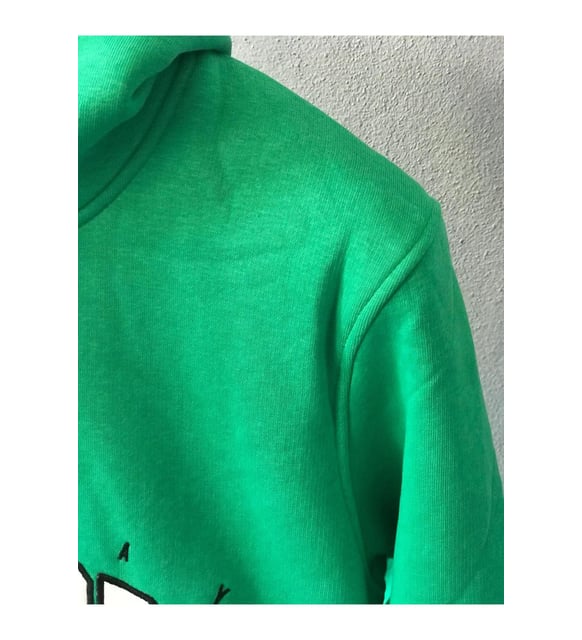 Kapüşonlu Unisex New York City  Sweatshirt -Yeşil