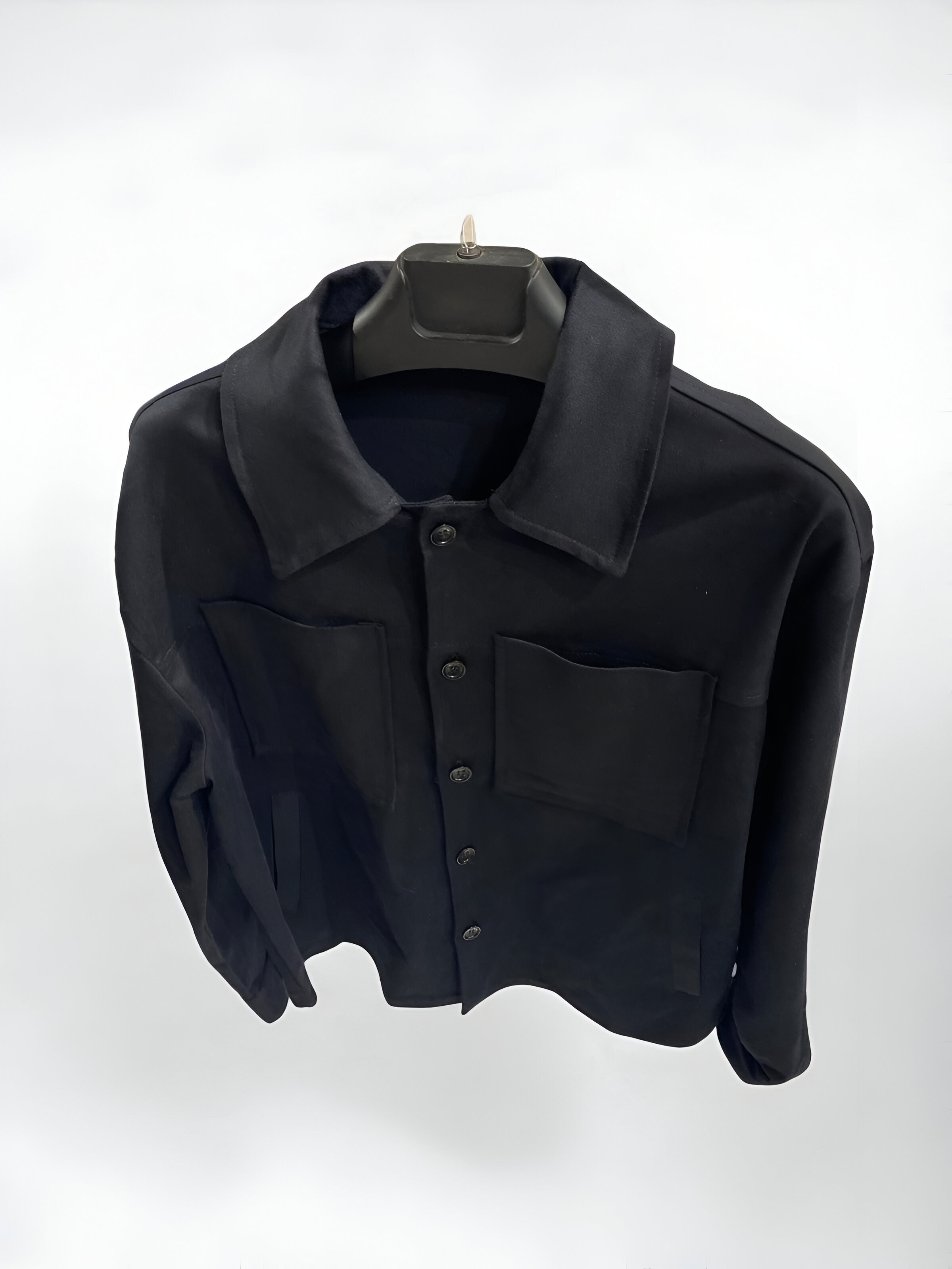 Gabardin Kumaş Ceket-Siyah