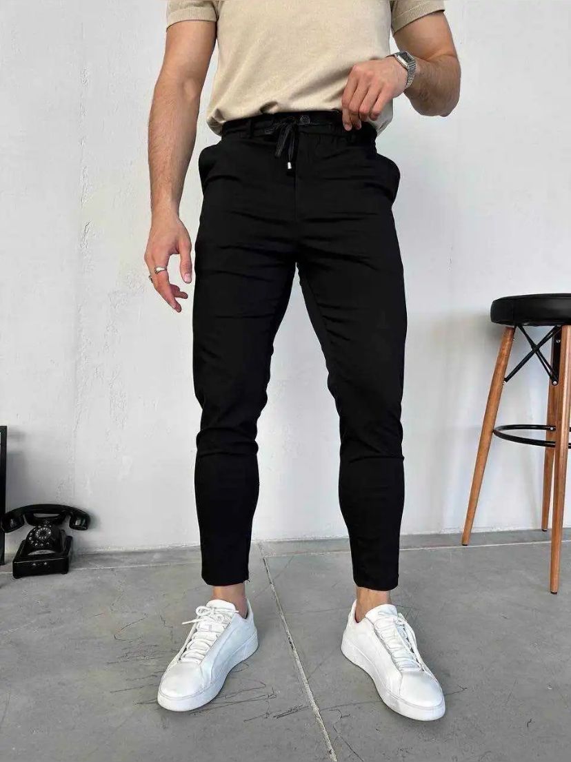 PNT 5062-Slim Jogger Pantolon Siyah