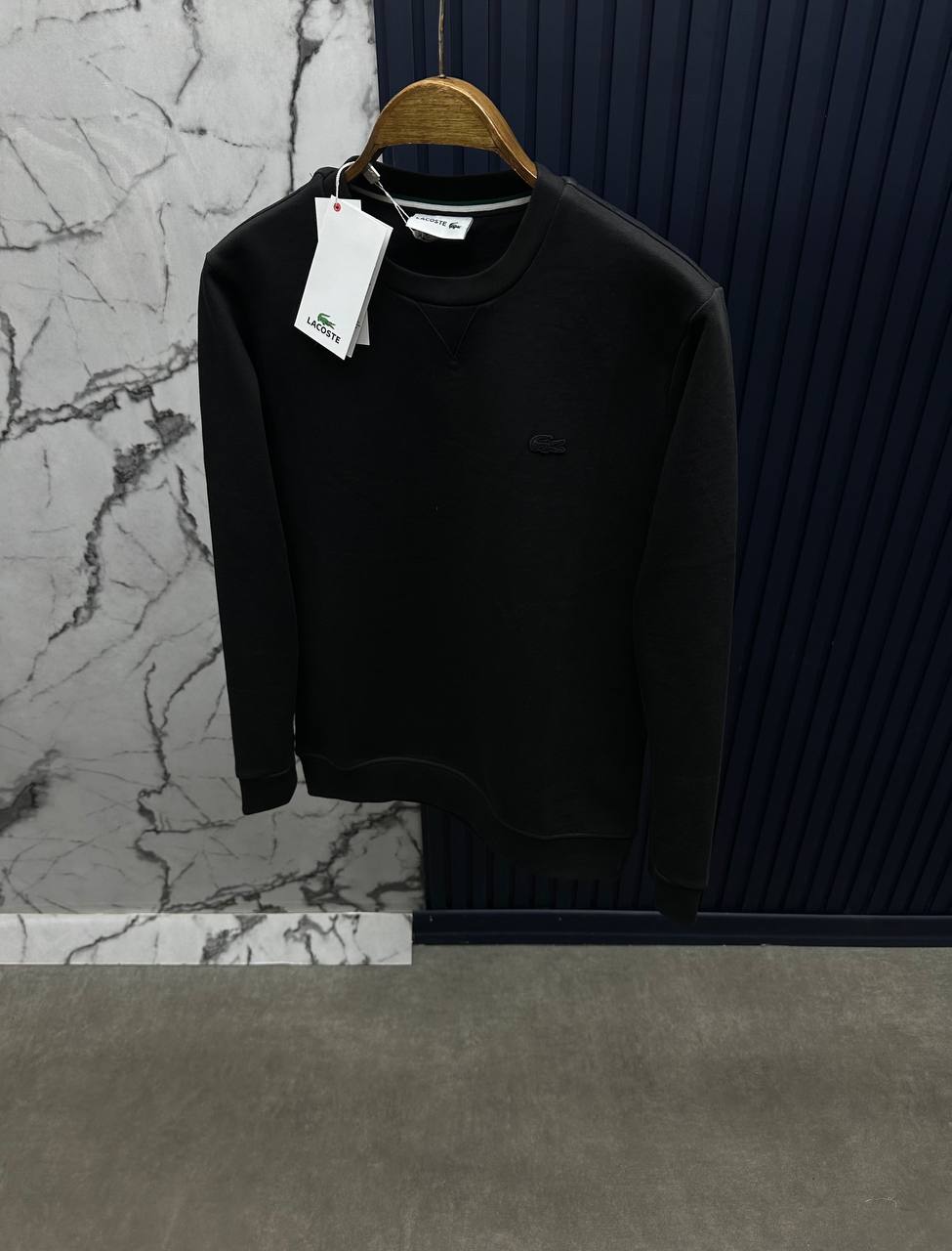 Lcste Bisiklet Yaka Sweatshirt-Siyah
