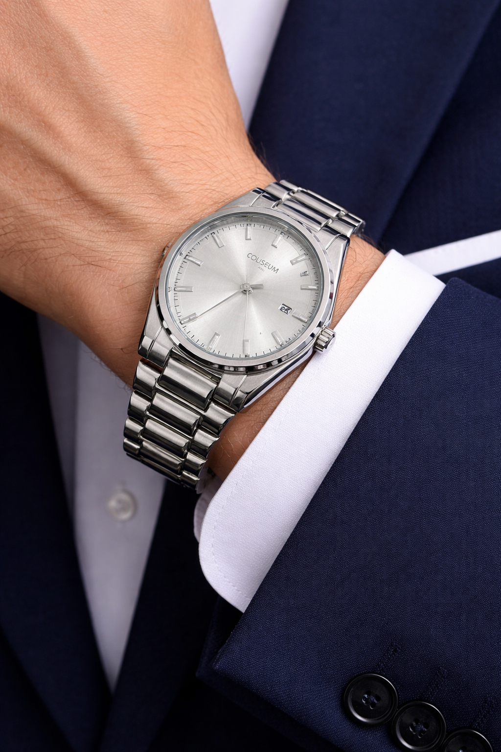 Gümüş Kadran Klasik Erkek Saat