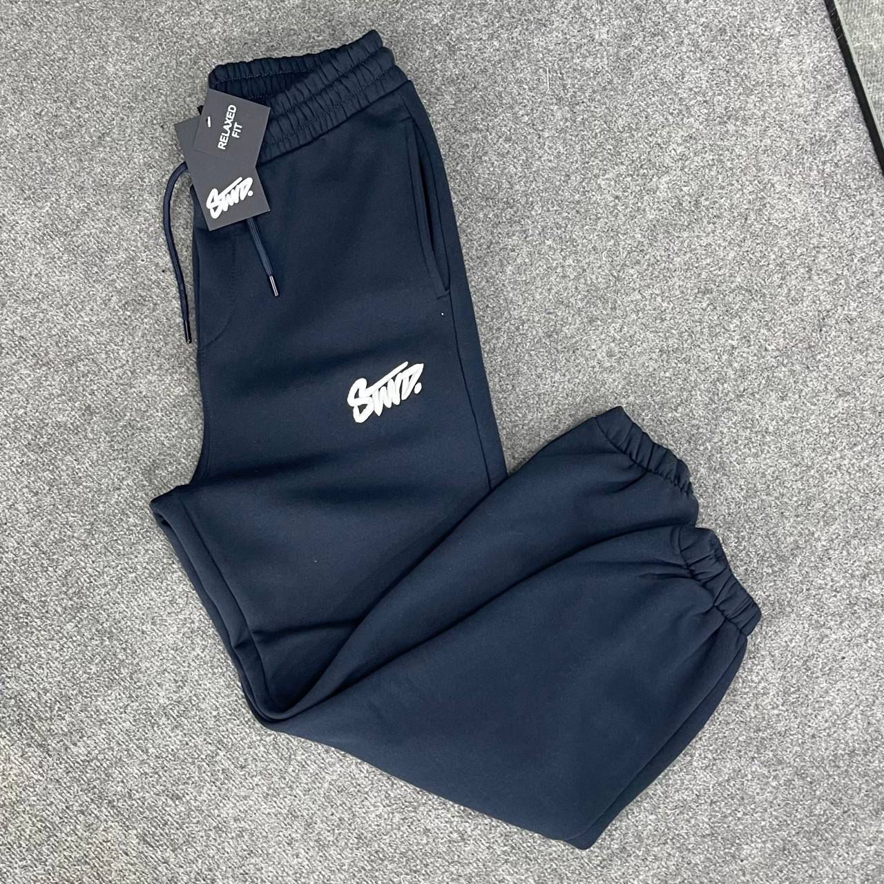 Stwd Baggy Paçası Lastikli Eşofman Altı- Lacivert