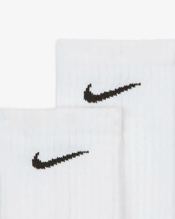 Nke Everyday Cushioned 3lü Havlu Çorap Uzun Çorap Beyaz 3