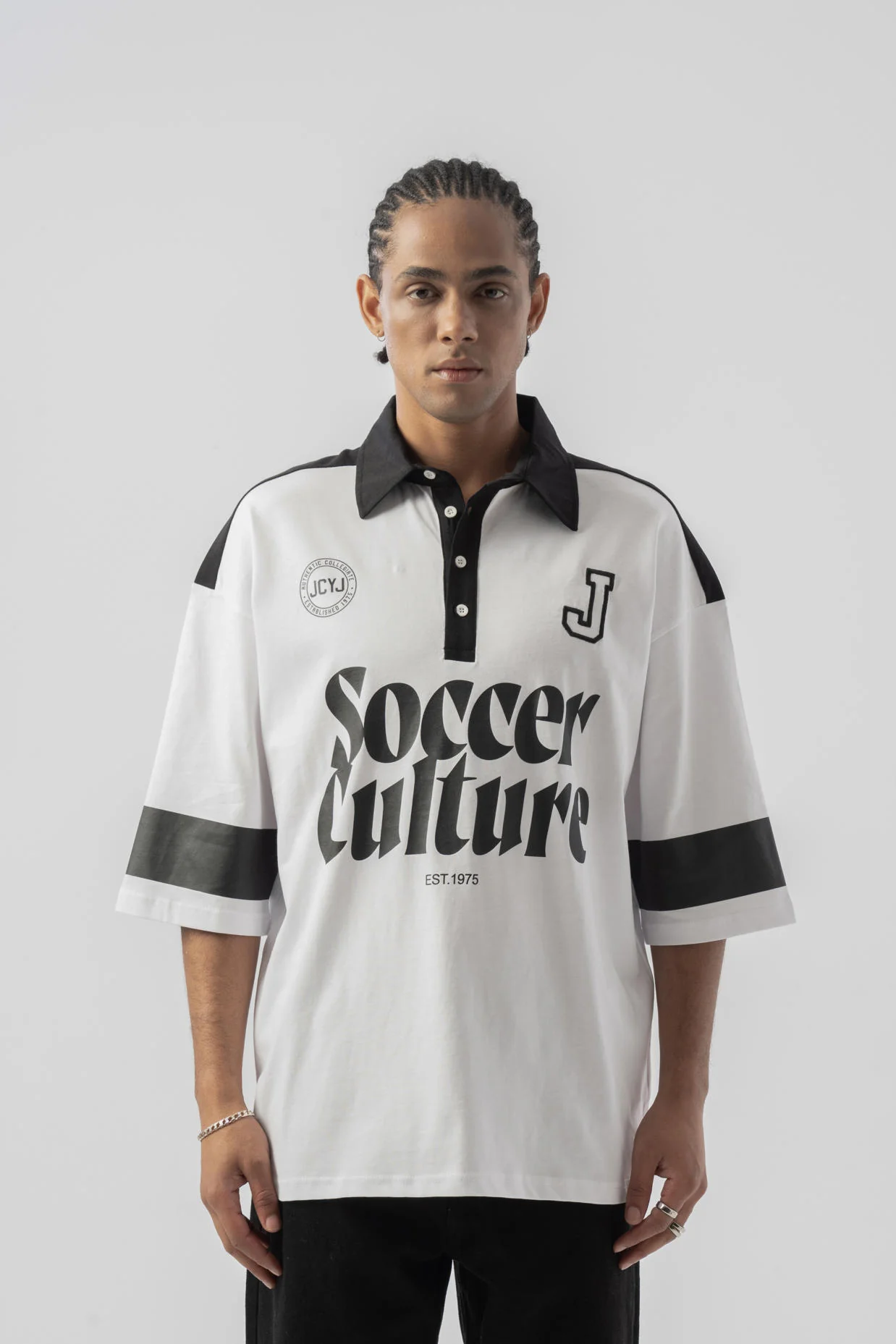 Soccer  Culter  Polo Yaka T-shirt Beyaz