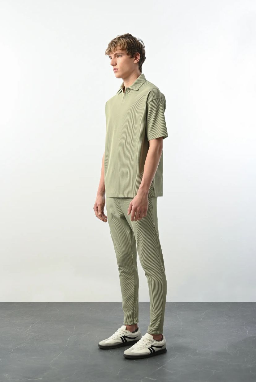PNT 1067 Fitilli Jogger Alt -Çağla
