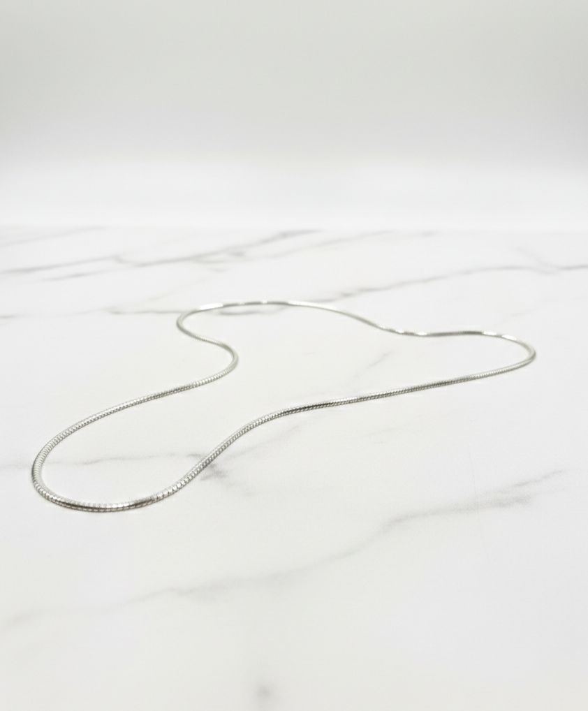 Erkek Gümüş Renk İtalyan Ezme Zincir