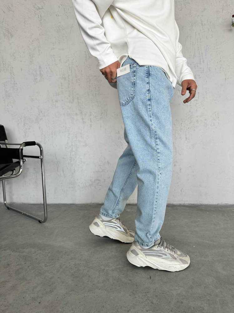 Erkek Mavi Boyfriend Pantolon