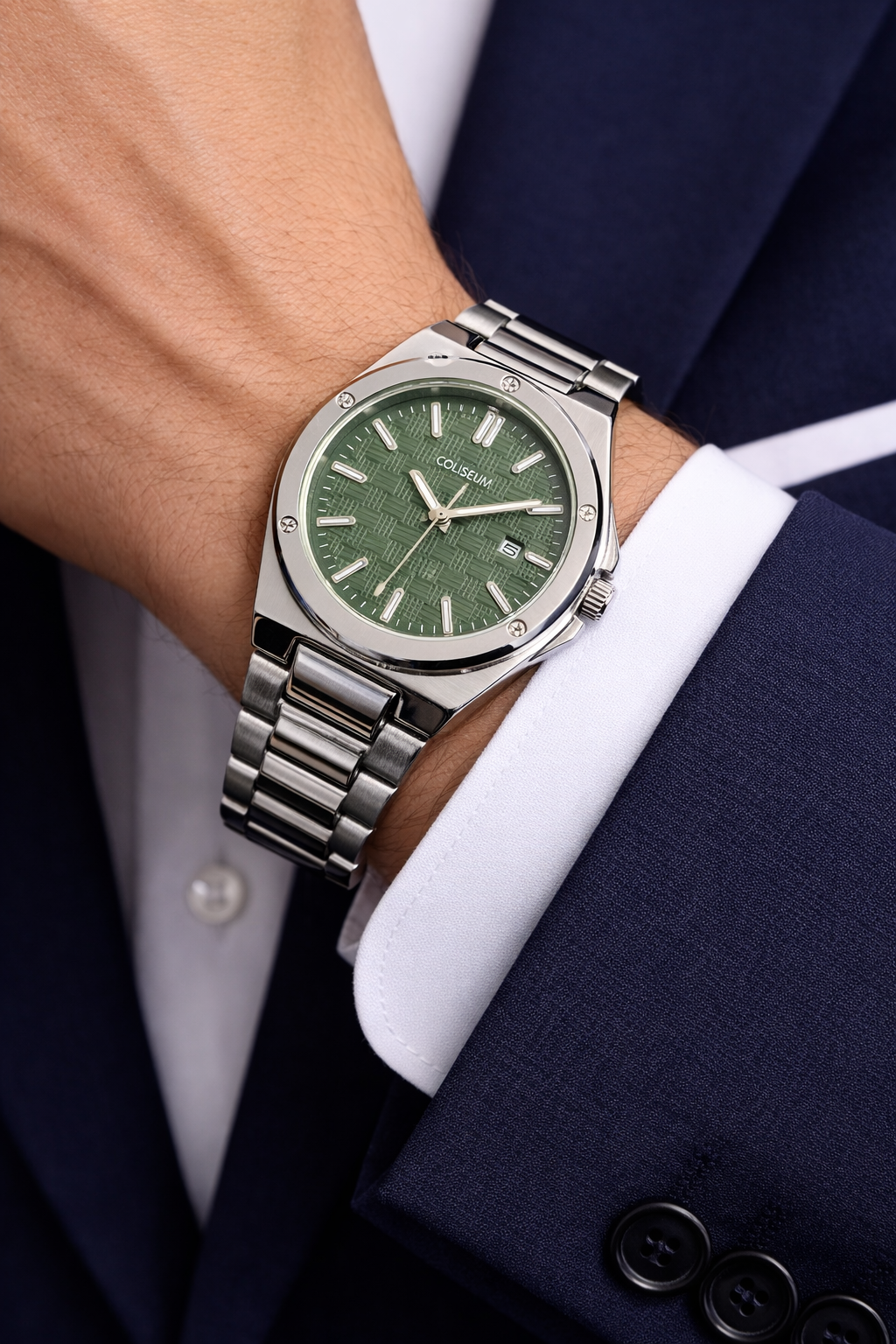 Yeşil Kadran Çelik Erkek Saat