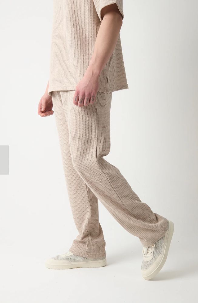 27041 WAFFLE DESEN BAGGY PANTOLON-TAŞ