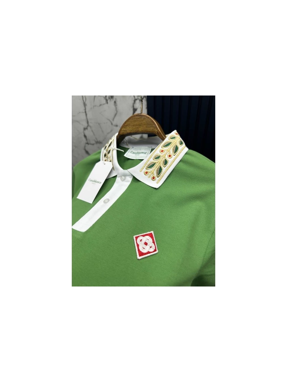 CS Yeşil Polo Yaka  T-Shirt