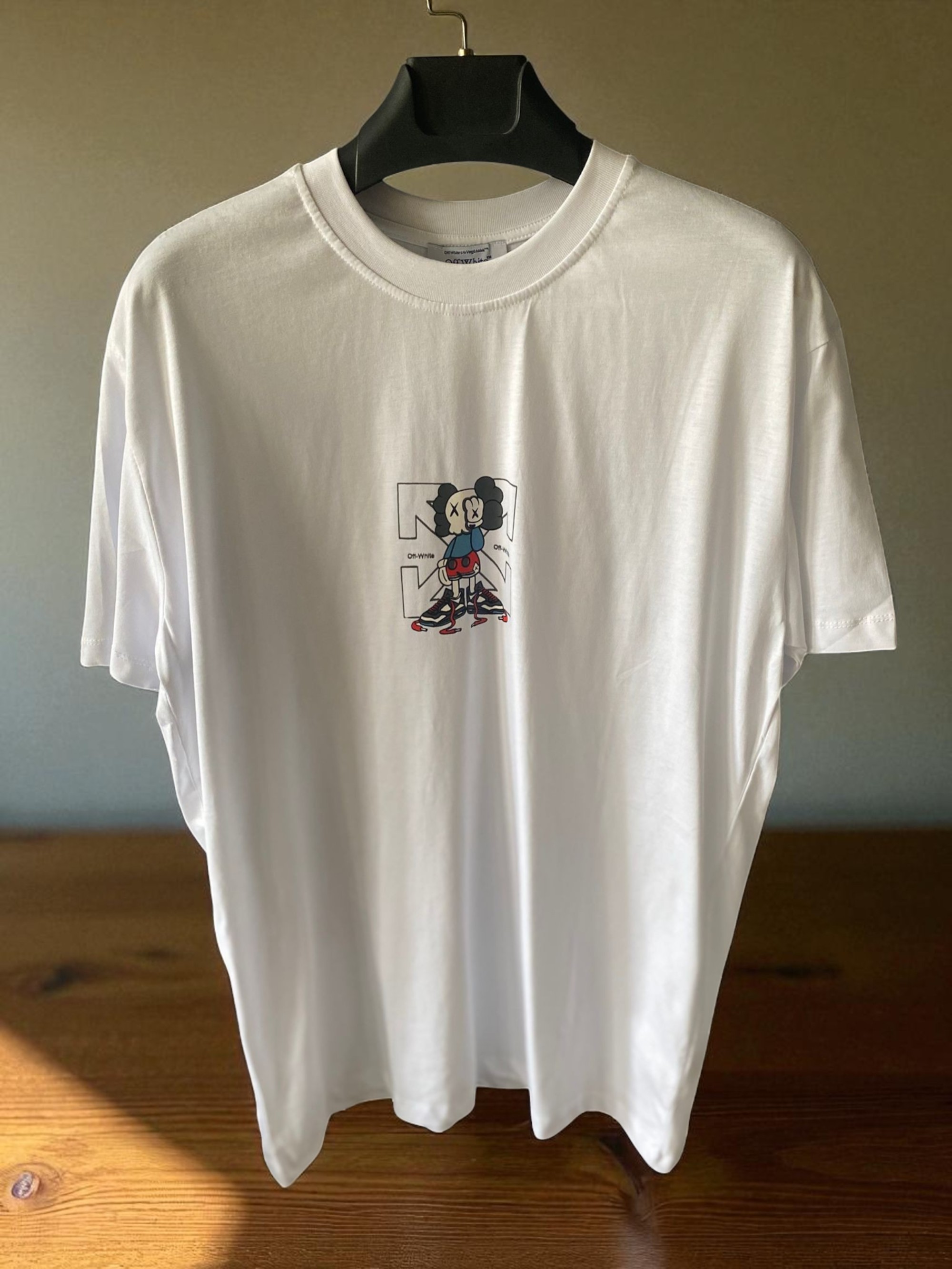 OFF WHITE SIRT BASKILI Tshirt-Beyaz