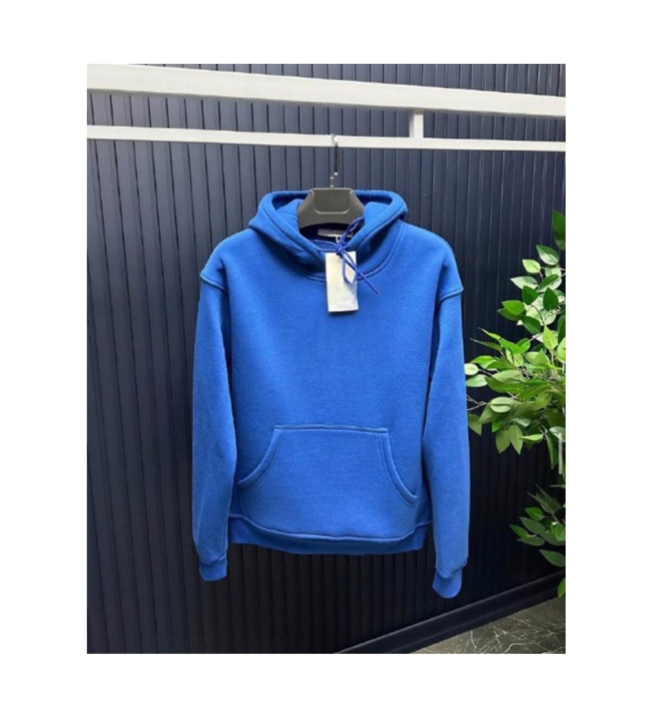 ZRA Unisex Kapüşonlu Sweatshirt -Mavi