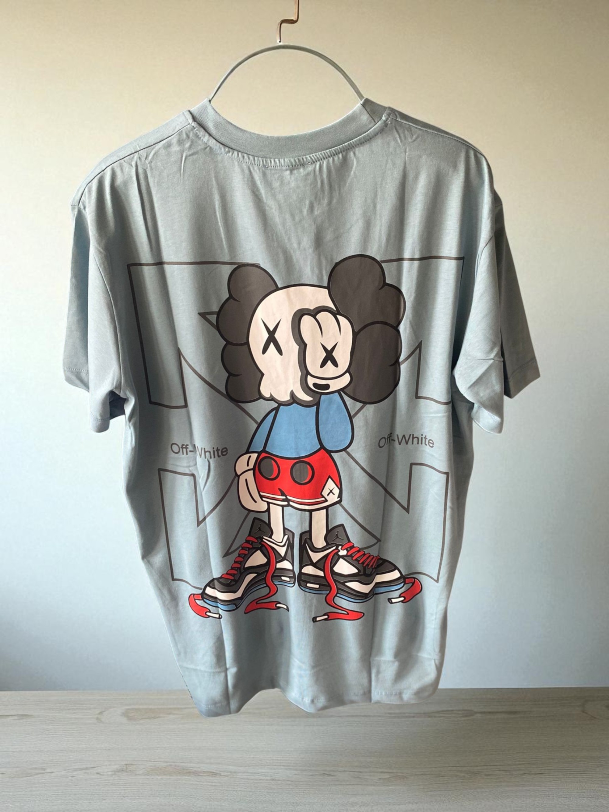 OFF WHITE SIRT BASKILI Tshirt-Mavi
