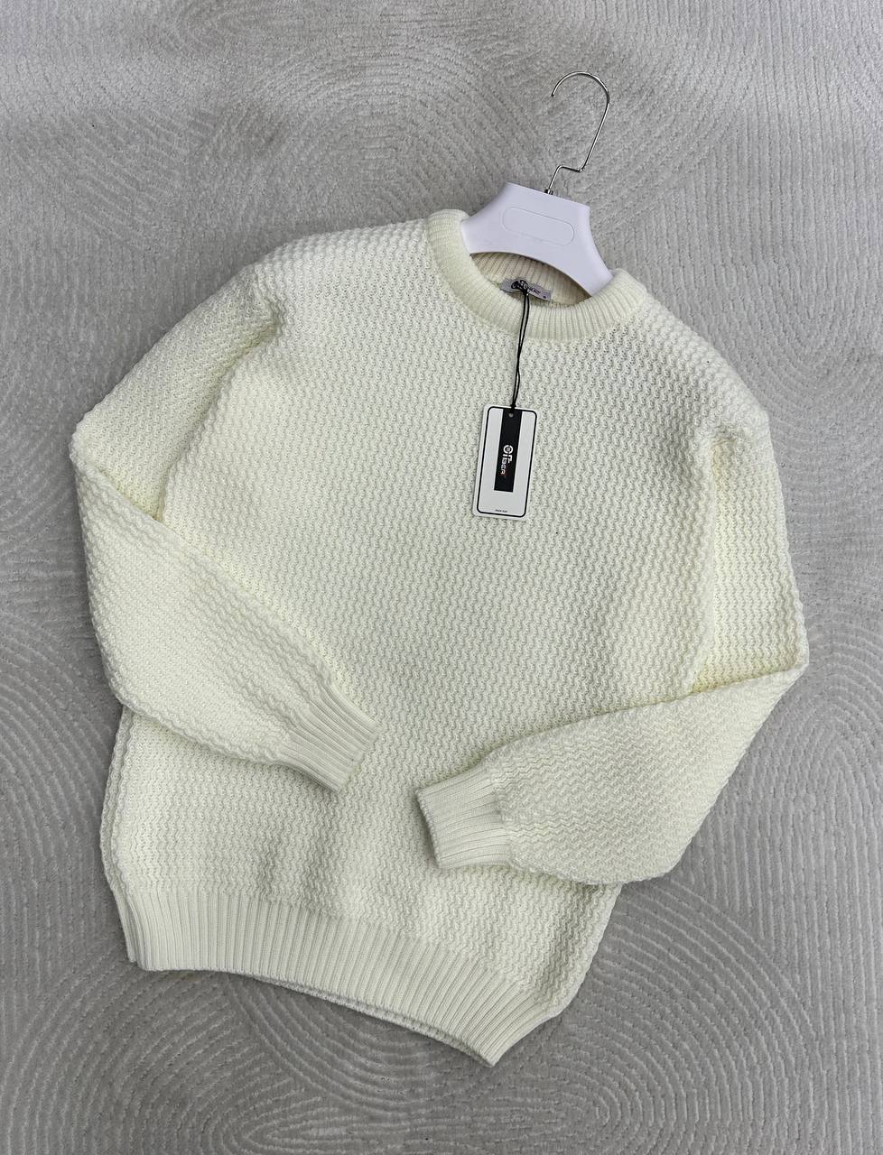 OFB 551 - Triko Simit Yaka Kazak- Ekru