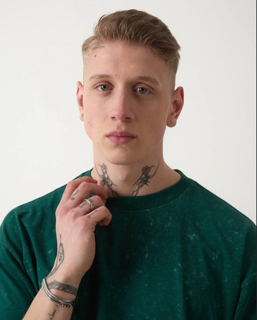 Desenli Oversize Suprem Kumaş T-shirt Yeşil