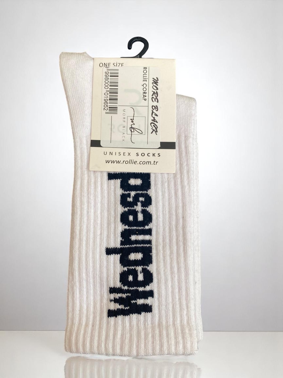 WEdnesday Unisex Beyaz Çorap